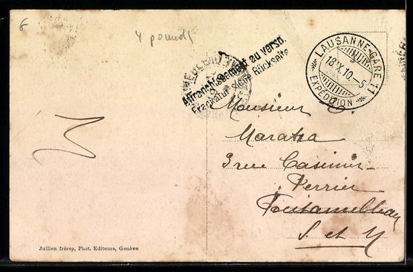 Cartoline postali: AK Lausanne, Quartier de Bel-Air – Usato da Berlin venduto da bartko-reher 1