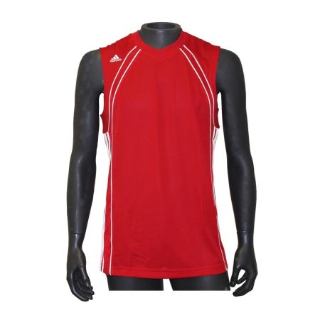adidas Herren Basketball Top Jogging Fitness Velo /rot/Gr.L