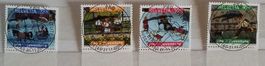 2000 Pro Juventute Satz Ersttag Vollstempel mit Gummi
