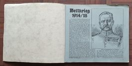 Weltkrieg 1914/18. Sammelbildalbum Erdal
