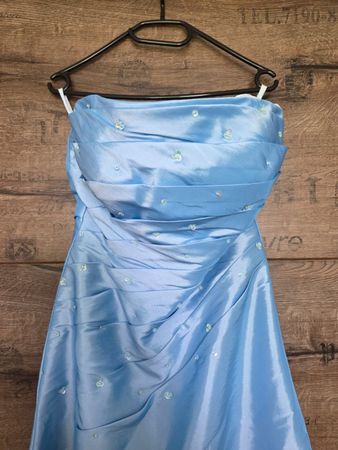 Chiffon Kleid Hellblau