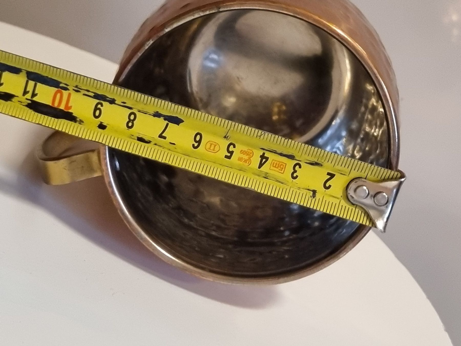 Tassen: Vintage Kupfer Becher Hammerschlag Messing Griff – Gebraucht aus Scharnachtal von devin03 6