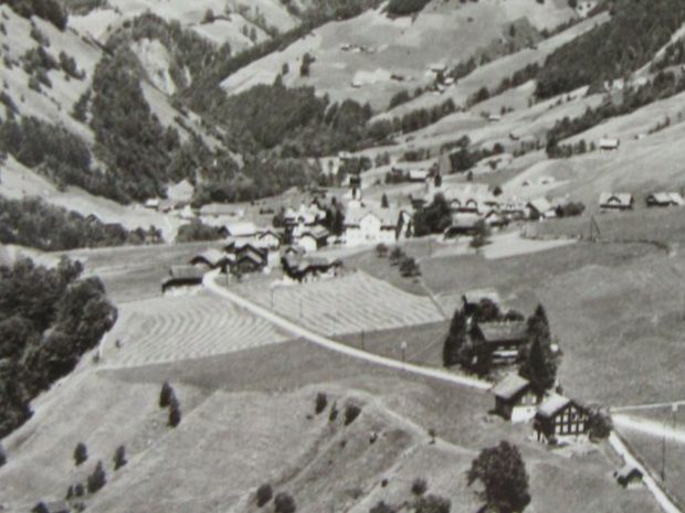 Ansichtskarten: MELCHTAL MIT SCHLUCHIBERG 1953 AK ONW – Gebraucht aus Ettingen von Hausi4711 1