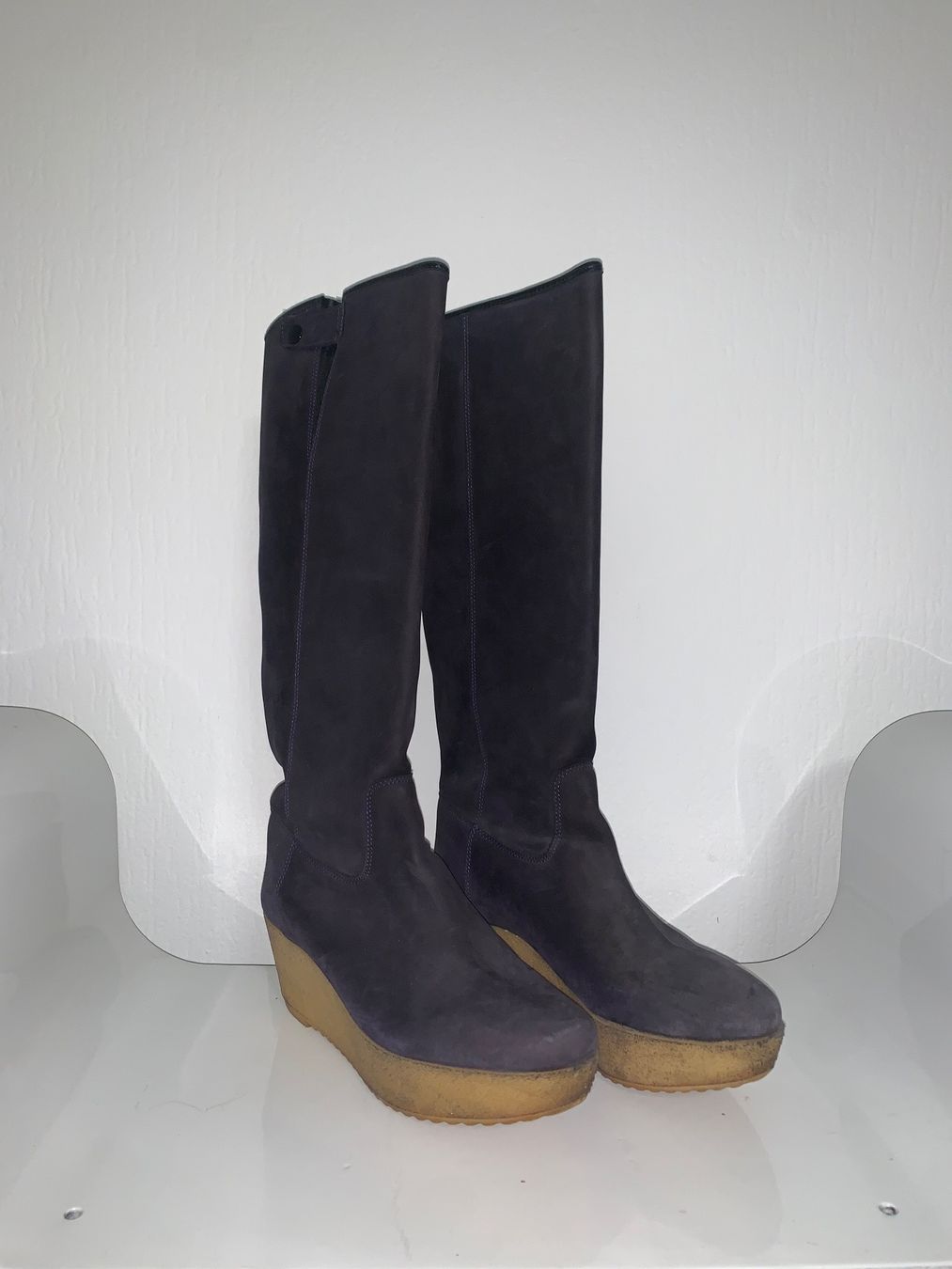 Damenschuhe: bottes compensées Robert Clergerie taille 38 daim violet – Gebraucht aus Lausanne von Xiaoxi 1