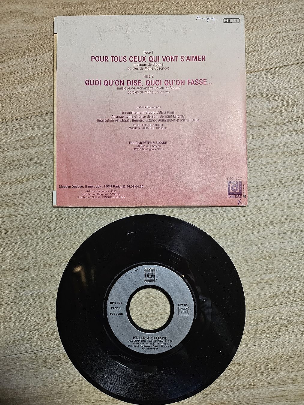 Dischi in vinile: Peter et Sloane - 45t - Vinyle - Occasion – Usato da La Joux FR venduto da car_ck96 1