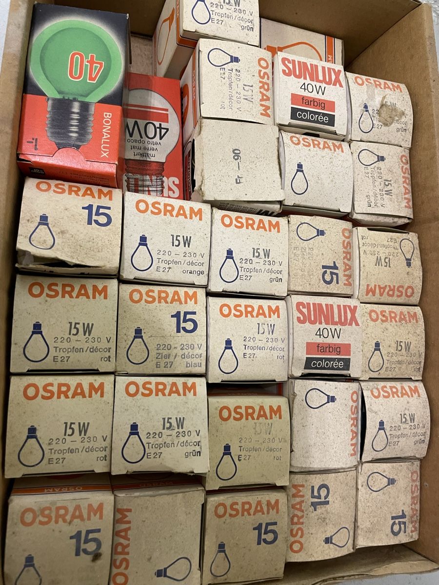 Osram Lampade: Glühbirnen dif. Farben, E 27 – Nuovo e nell'imballaggio originale da Eiken venduto da garanoiri 2