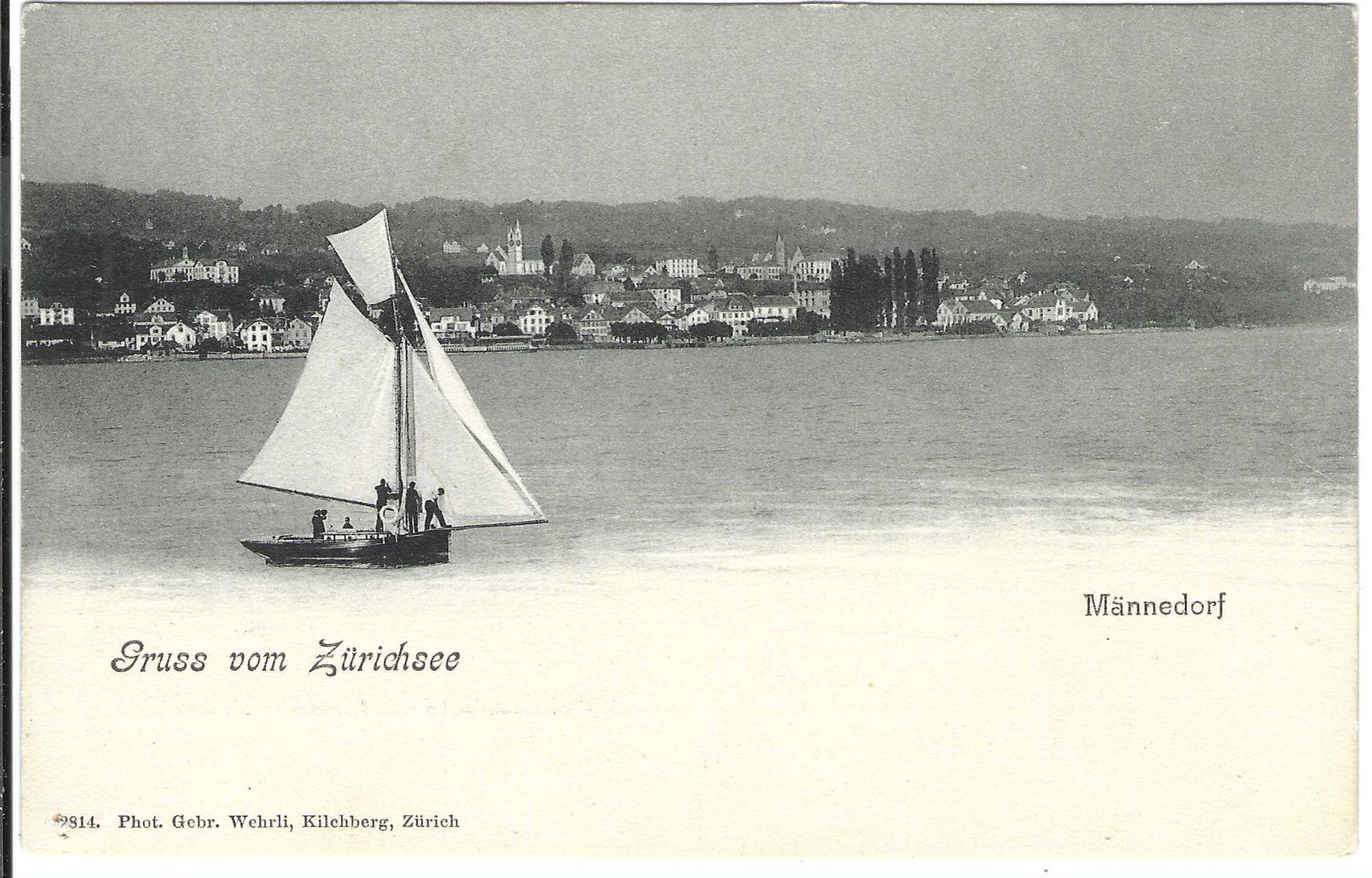 Cartoline postali: Männedorf, Gruss vom Zürichsee – Usato da Wildhaus venduto da Brunphil