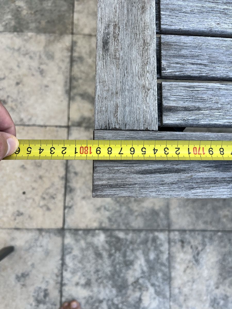 Set di tavolo e panche: Gartentisch inkl. 4 Stühle Holz – Usato da Flumenthal venduto da fbr67 5