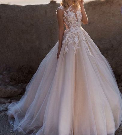 NEU Hochzeitskleid, Gr. 36/38, zart rosa, ungetragen!