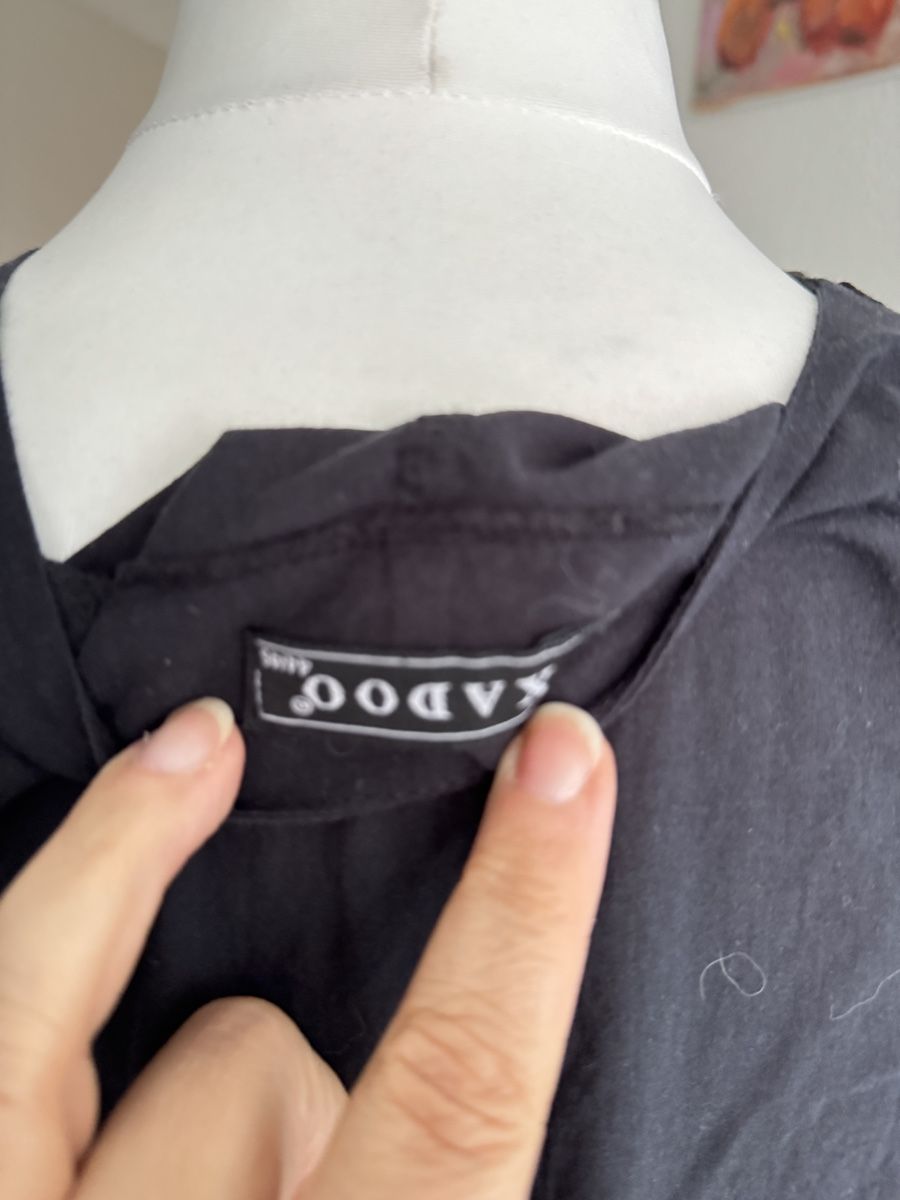 Vestiti: Extravagantes Kleid aus schwarzer Baumwolle – Nuovo (secondo la descrizione) da Muttenz venduto da einfach-schoen 3