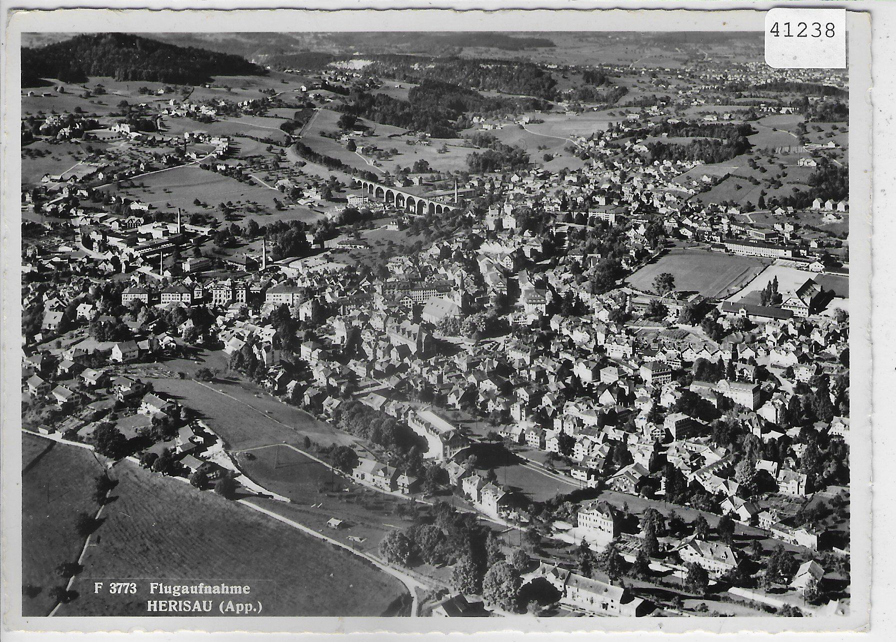 Cartes postales: Flugaufnahme Herisau – D'occasion à Ettingen par Kartenplanet