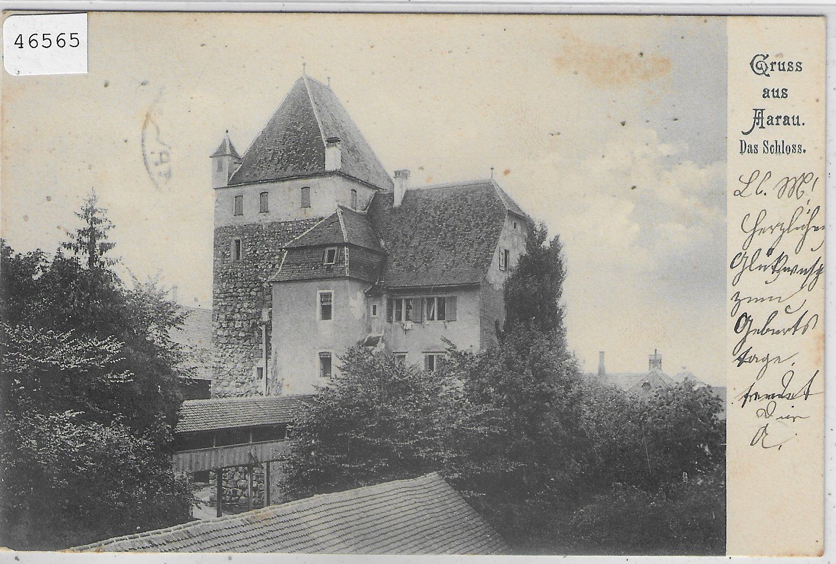 Cartoline postali: Gruss aus Aarau - Das Schloss – Usato da Ettingen venduto da Kartenplanet