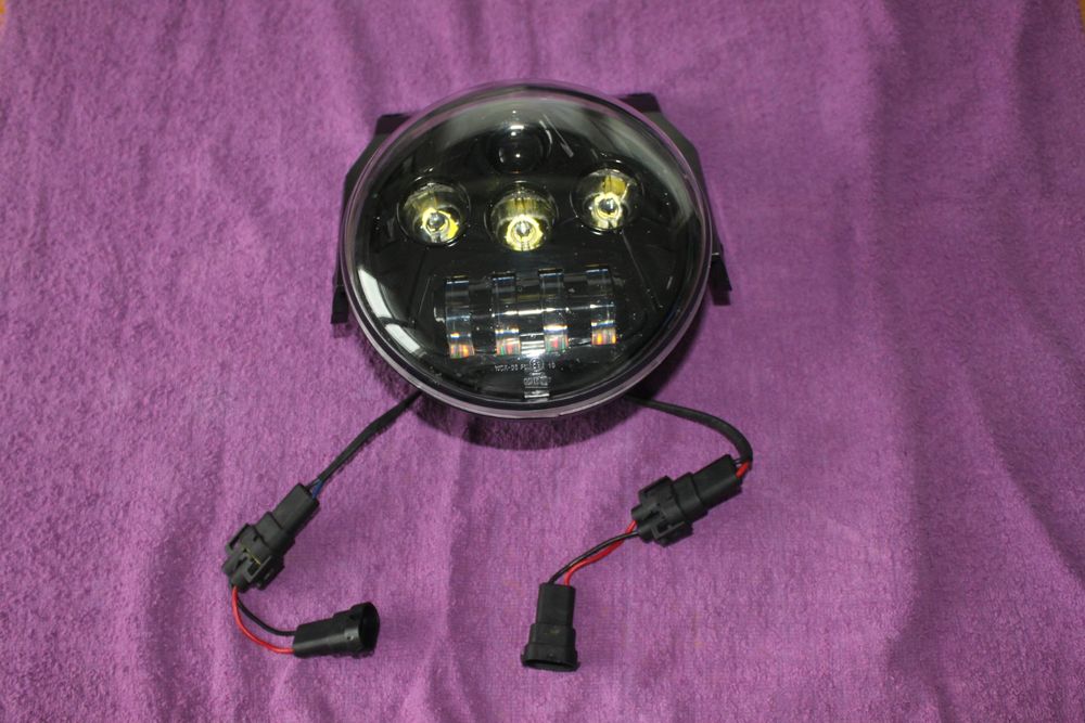 Harley Davidson VRSC led LED Scheinwerfer Daymaker, schwarz (Gebraucht ...