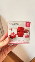 Ernesto Backformen 12 Stück Silikon rot neu in OVP