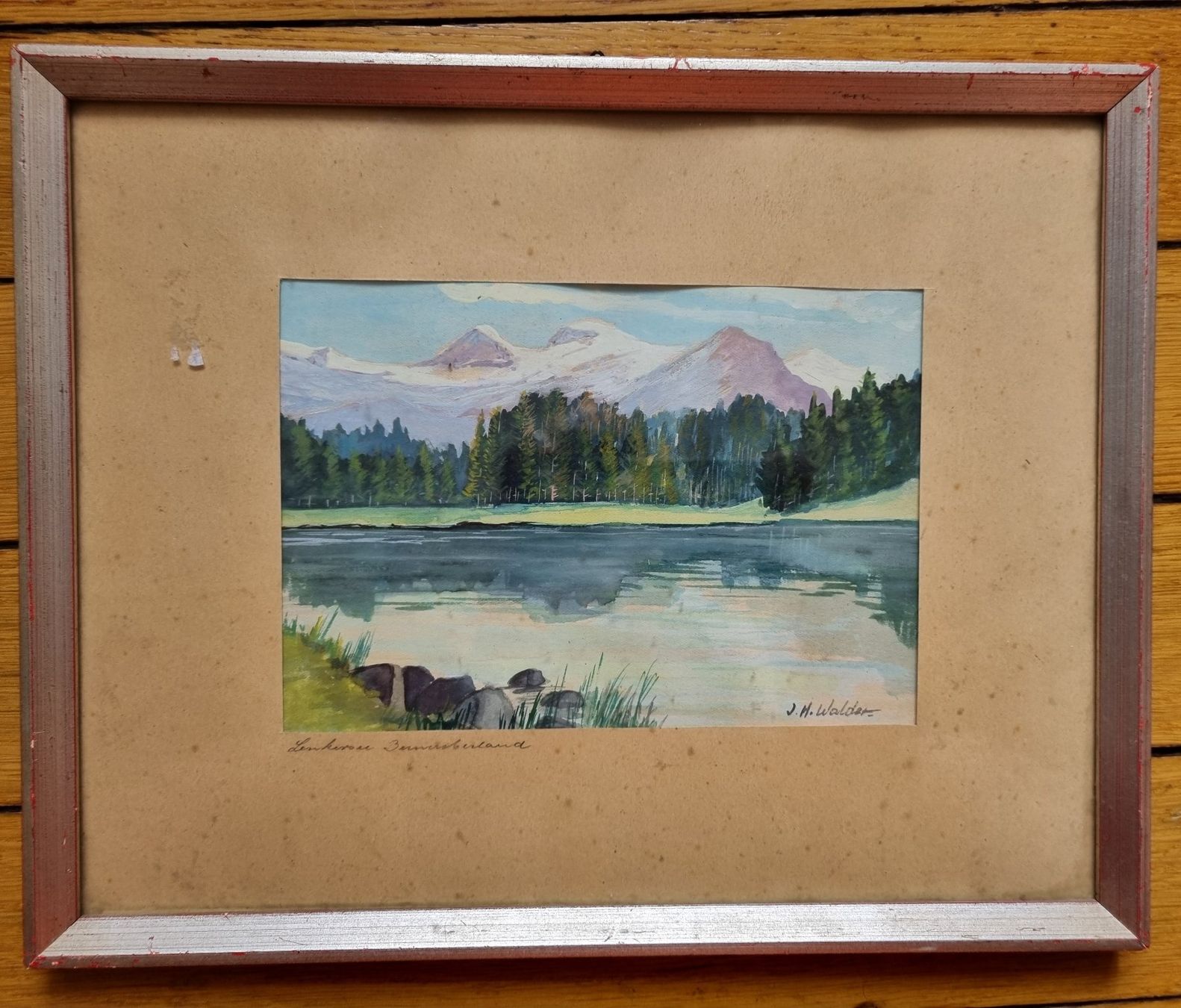 Gemälde: Lenkersee Berner Oberland Aquarell – Gebraucht aus Schaffhausen von Leveron13