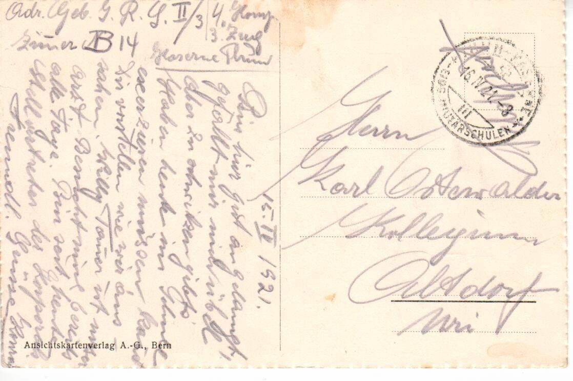 Cartes postales: Thun 1921 – D'occasion à Wolhusen par Curver9 1