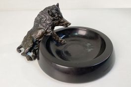 Bronze Wildschwein Aschenbecher Fontana del Porcellino
