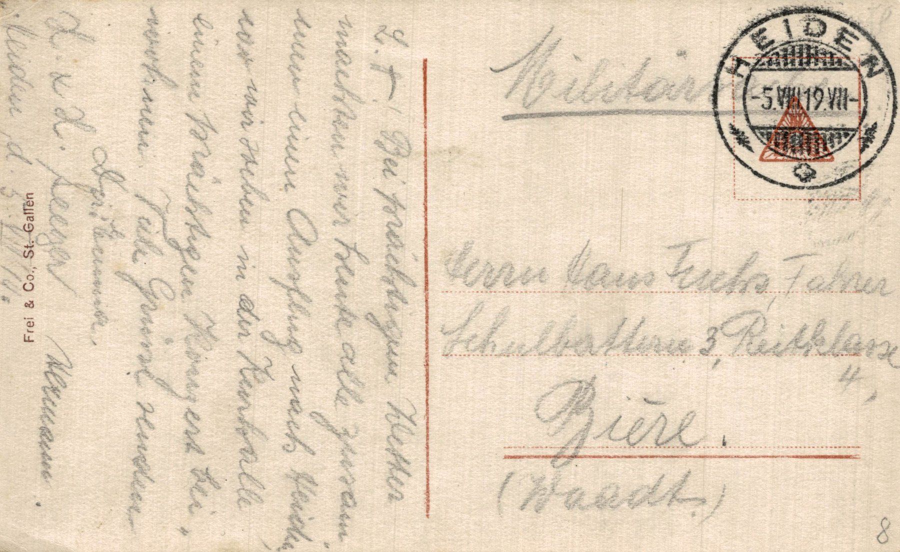 Cartoline postali: Heiden. Kurhalle – Usato da Bronschhofen venduto da Astore 1