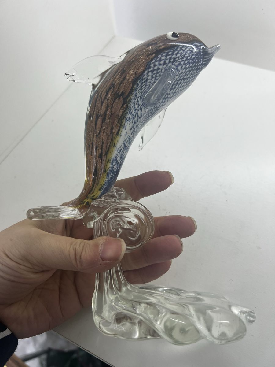 Sculture & Statue: Delfin Skulptur aus Glas – Usato da Wettingen venduto da NickInc 1