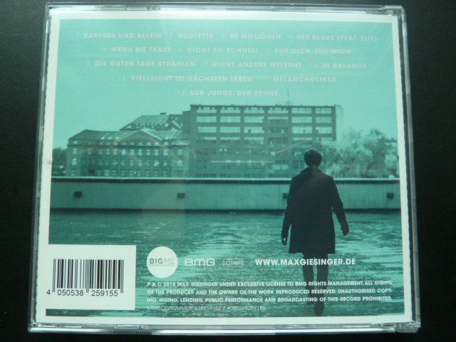 CD: Max Giesinger - Der Junge, der rennt – Usato da Au ZH venduto da sikoku 2