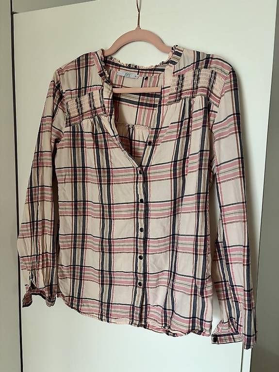 Esprit Camicette: Esprit Bluse/Hemd, Gr.38, beige/rosa/blau – Usato da Horgen venduto da sab_kp8l