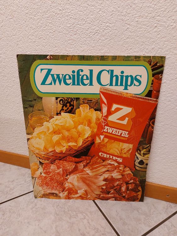Alte Zweifel Chips Werbung / Plakat (Gebraucht) in Ganterschwil für CHF ...