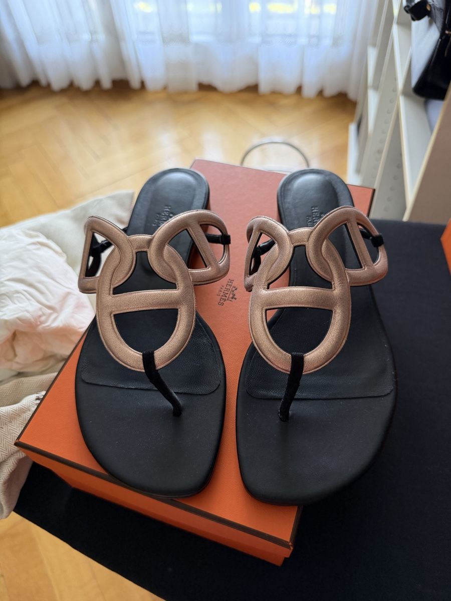 Hermès Damenschuhe: Sandales Hermès, 39 – Neu und originalverpackt aus Lausanne von videofun 1