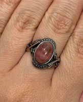 Ring aus natürlichem Rhodochrosit – ungefärbt & unbehandelt