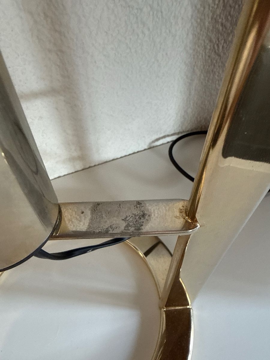 Arco Lampen: Vintage VD Tischlampe Arco 40 Postmodern Bogenlampe Messing – Gebraucht aus Immensee von sve_bh2n 2