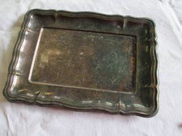 Vintage Tablett versilbert