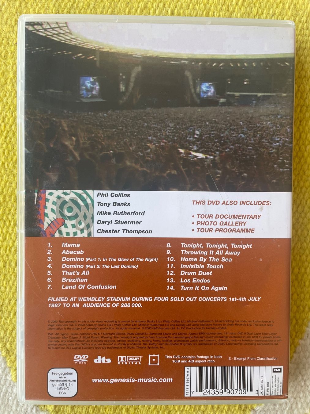 Tutti i DVDs: GENESIS-DVD LIVE AT THE WEMBLEY STADIUM – Usato da Rorschacherberg venduto da CD-Roli 1
