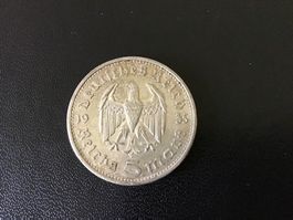 Deutsche Reich 5 Mark 1935 Hindenburg