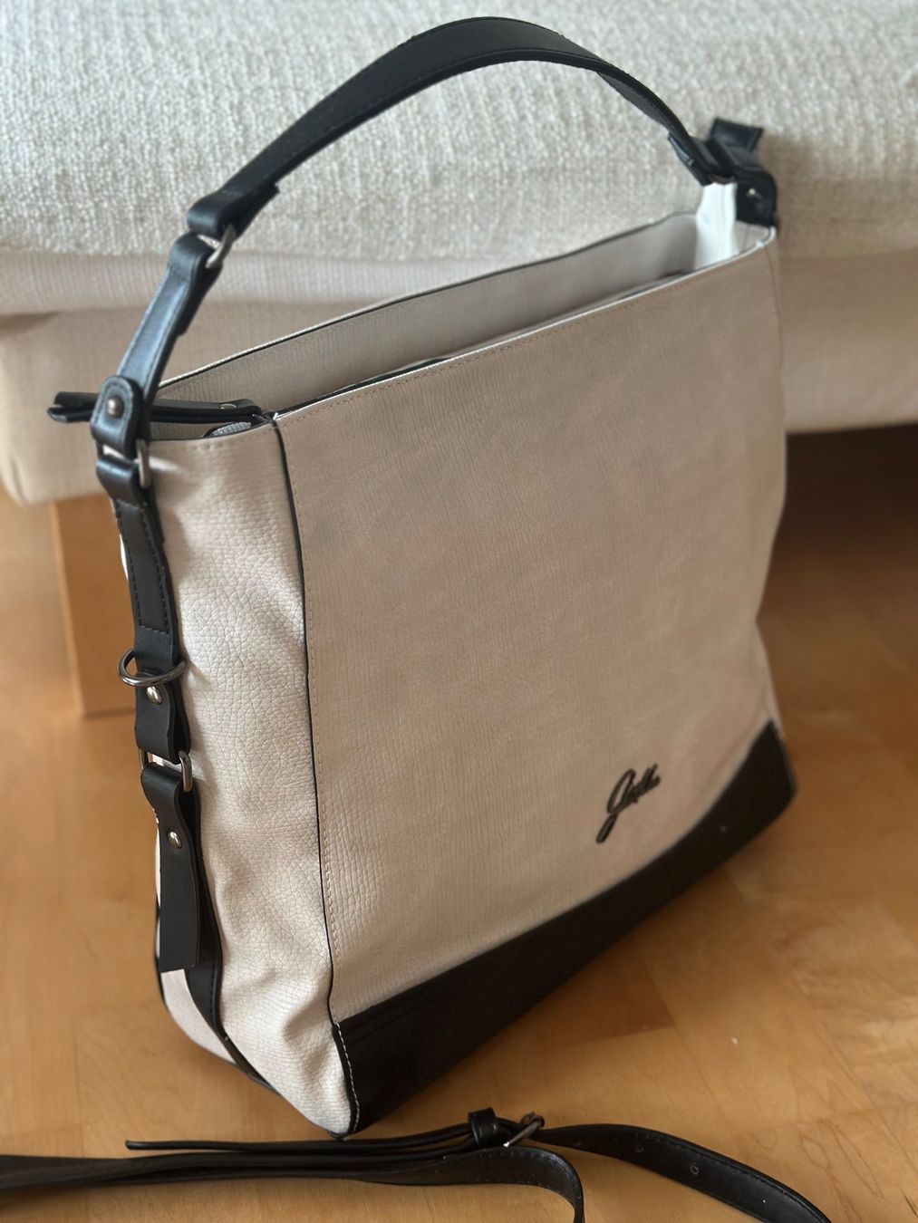 Taschen für Damen: Grosse Handtasche schwarz/weiss – Gebraucht aus Rothenburg von wer_g9fd 3
