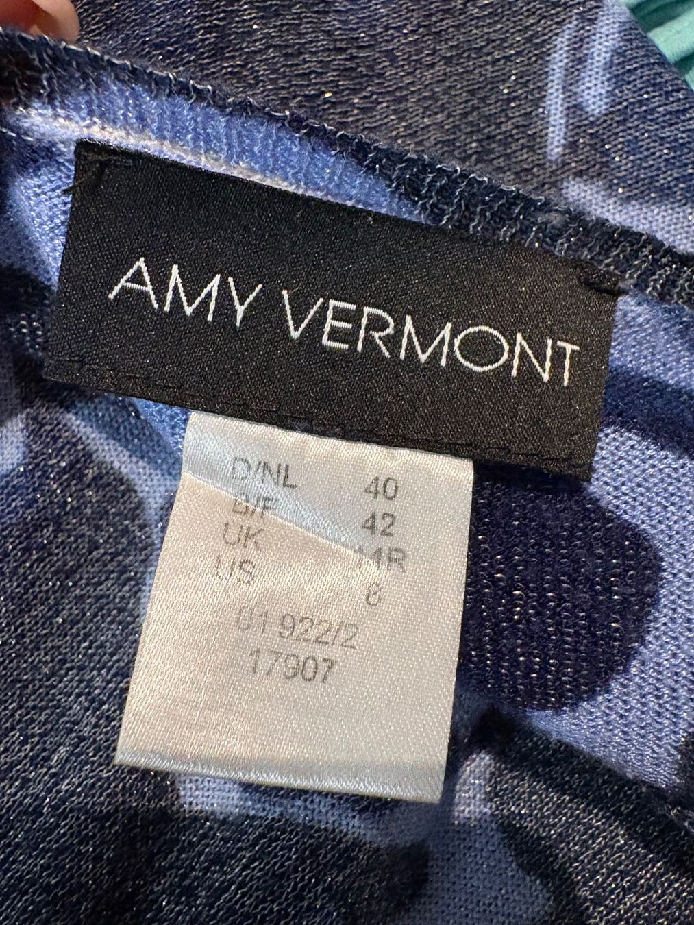 Maglioni & Felpe: Amy Vermont Feinstrickpullover mit Muster blau 40 3/4 Arm – Nuovo (secondo la descrizione) da Regensdorf venduto da secondchancefashion 3