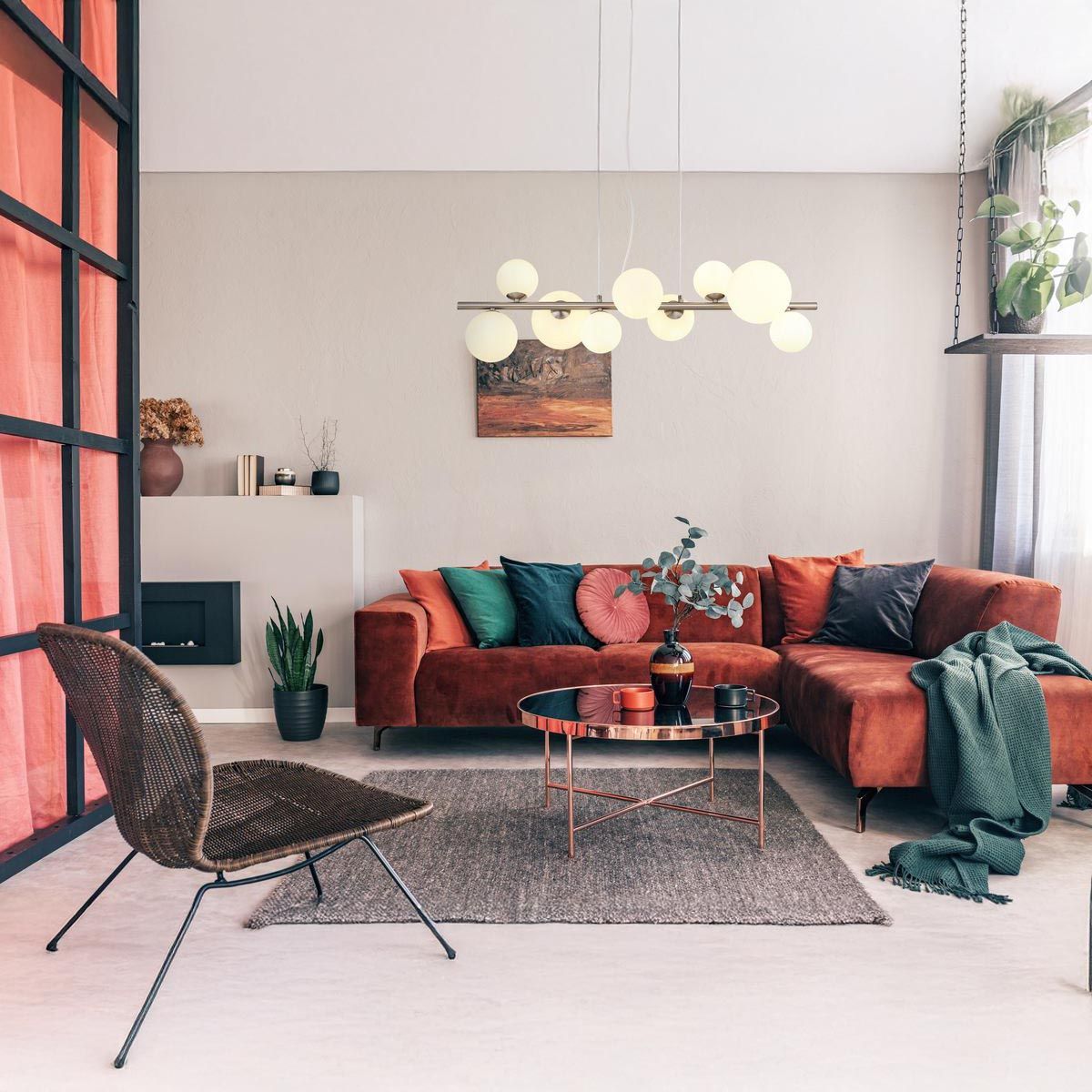 Lampadari & plafoniere: Nickel Pendelleuchte, 87 cm x 35 cm – Nuovo (secondo la descrizione) da Kreuzlingen venduto da Smart-Light 2