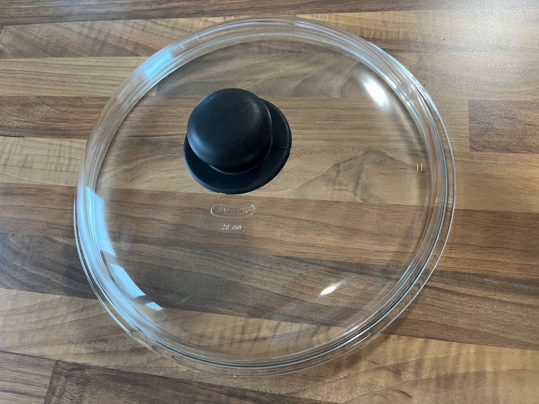 Pyrex Padelle: Pyrex Pfannendeckel Glas transparent 28 cm gebraucht – Usato da Roggliswil venduto da Th6265