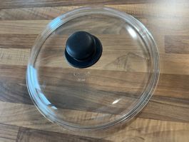 Pyrex Pfannendeckel Glas transparent 28 cm gebraucht