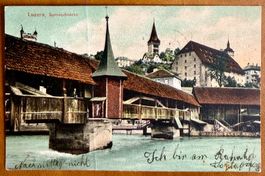 Luzern - Spreuerbrücke 1905