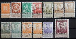 Belgien ex. Kat. 89-99 */gest. 1912 Kat. 65 Euro (5 Fr. ist