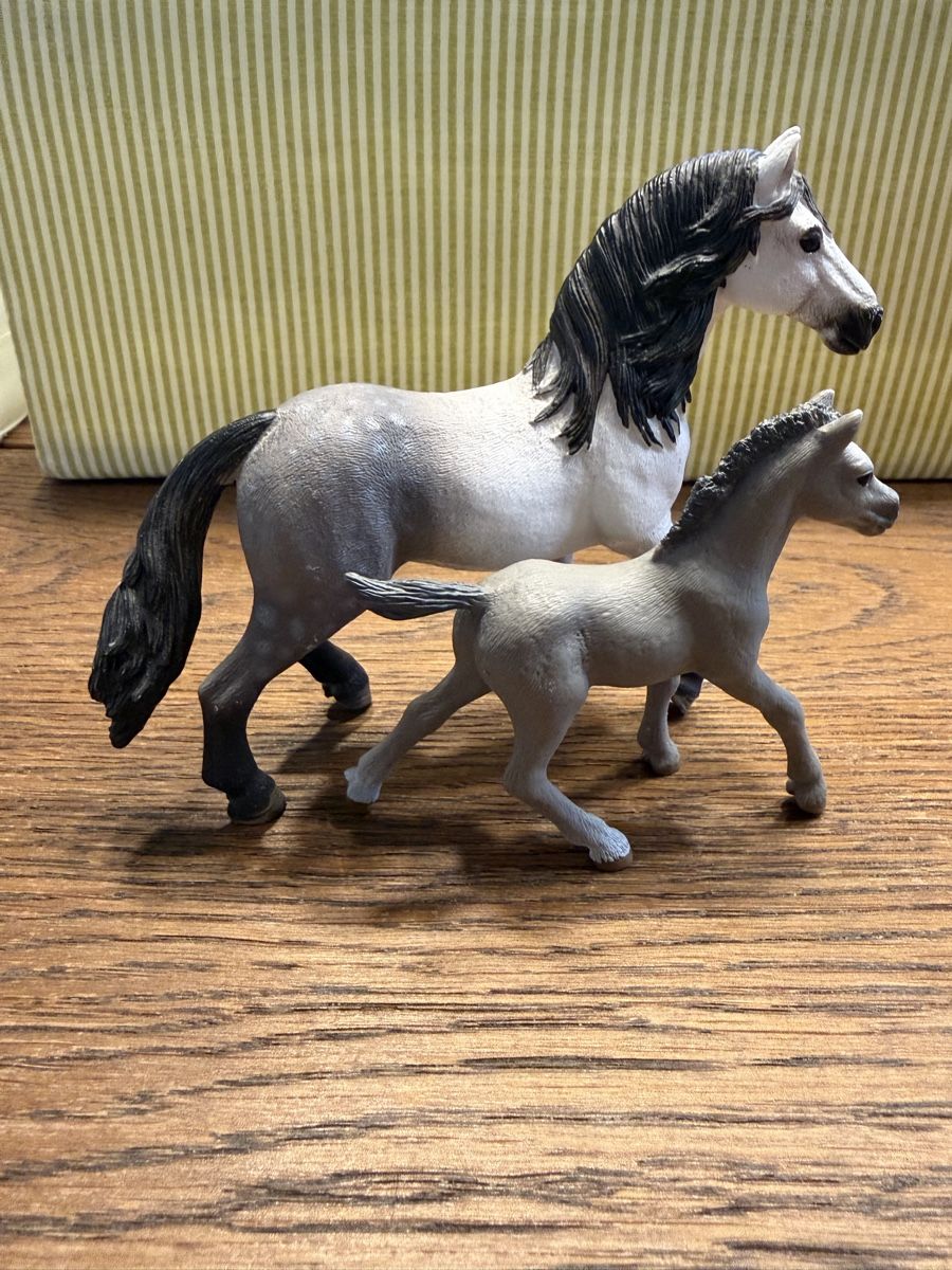 Schleich Giocattoli: Schleich Pferd mit Fohlen 2 – Usato da Auw venduto da grisu81