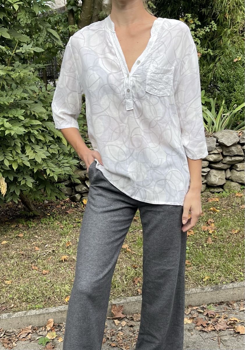 Camicette: Chic camicia di viscosa con paetten-S/M – Nuovo (secondo la descrizione) da Gordevio venduto da LanaZimm 1