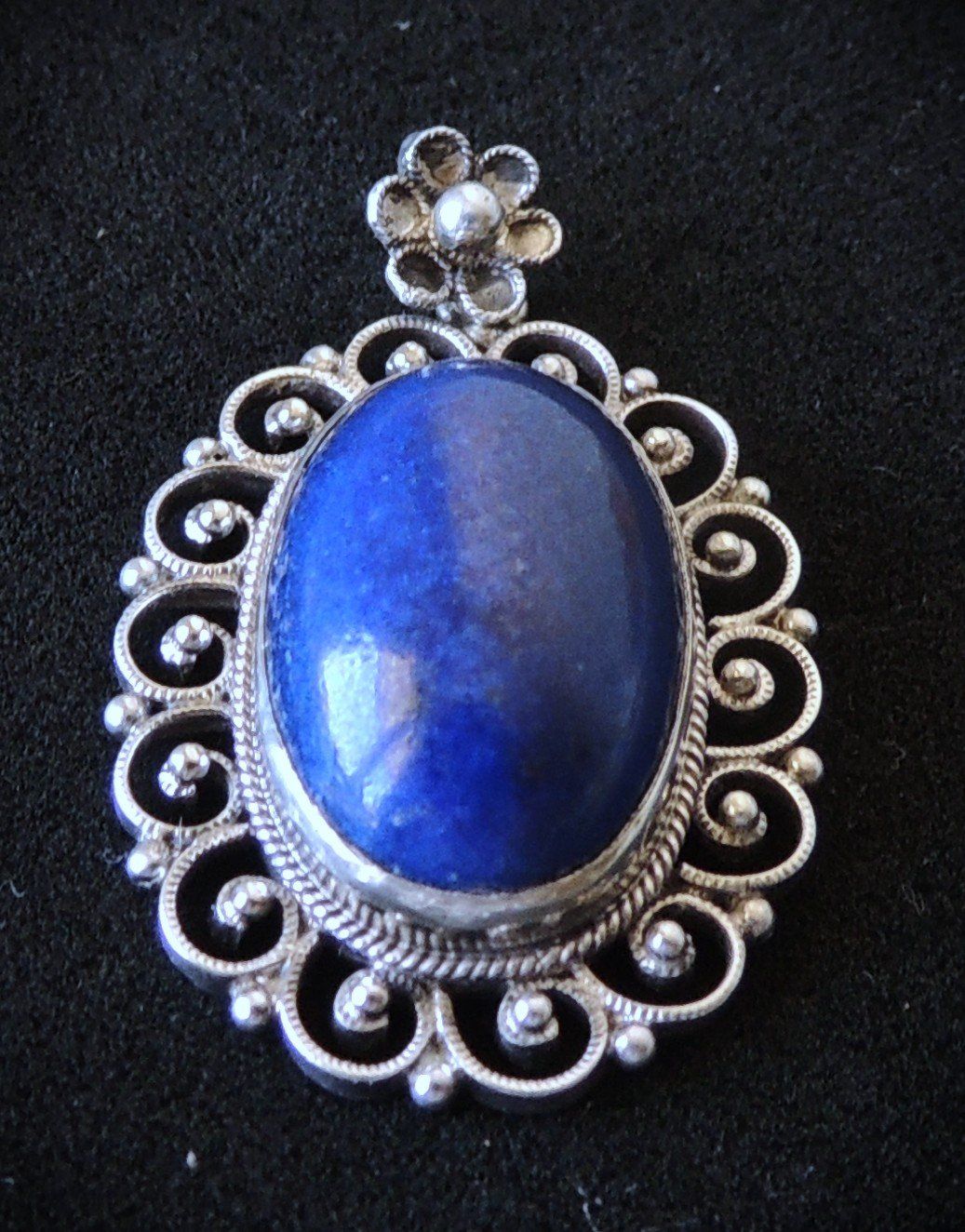 Ciondoli: Lapislazuli Silber 800 Anhänger – Usato da Waldenburg venduto da schaller707 1