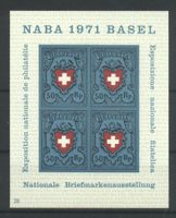 1971, Nationale Briefmarkenausstellung Basel (NABA) Nr.28 **