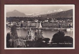 GENEVE - Rade et Mont-Blanc