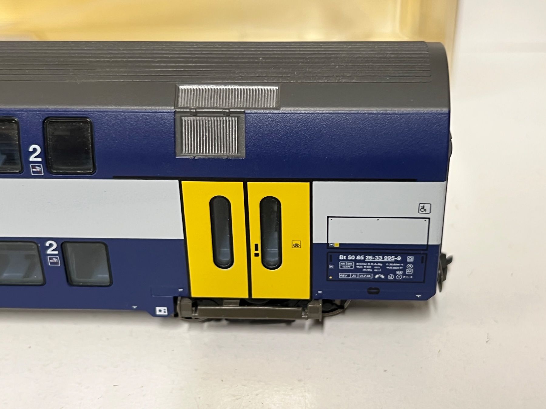 Fleischmann Modellini di ferrovie: Fleischmann S-Bahn Steuerwagen H0/DC 65132 – Usato da Geroldswil venduto da TopTrain54 4