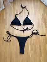 Maillot de bain noir 2 pièces 