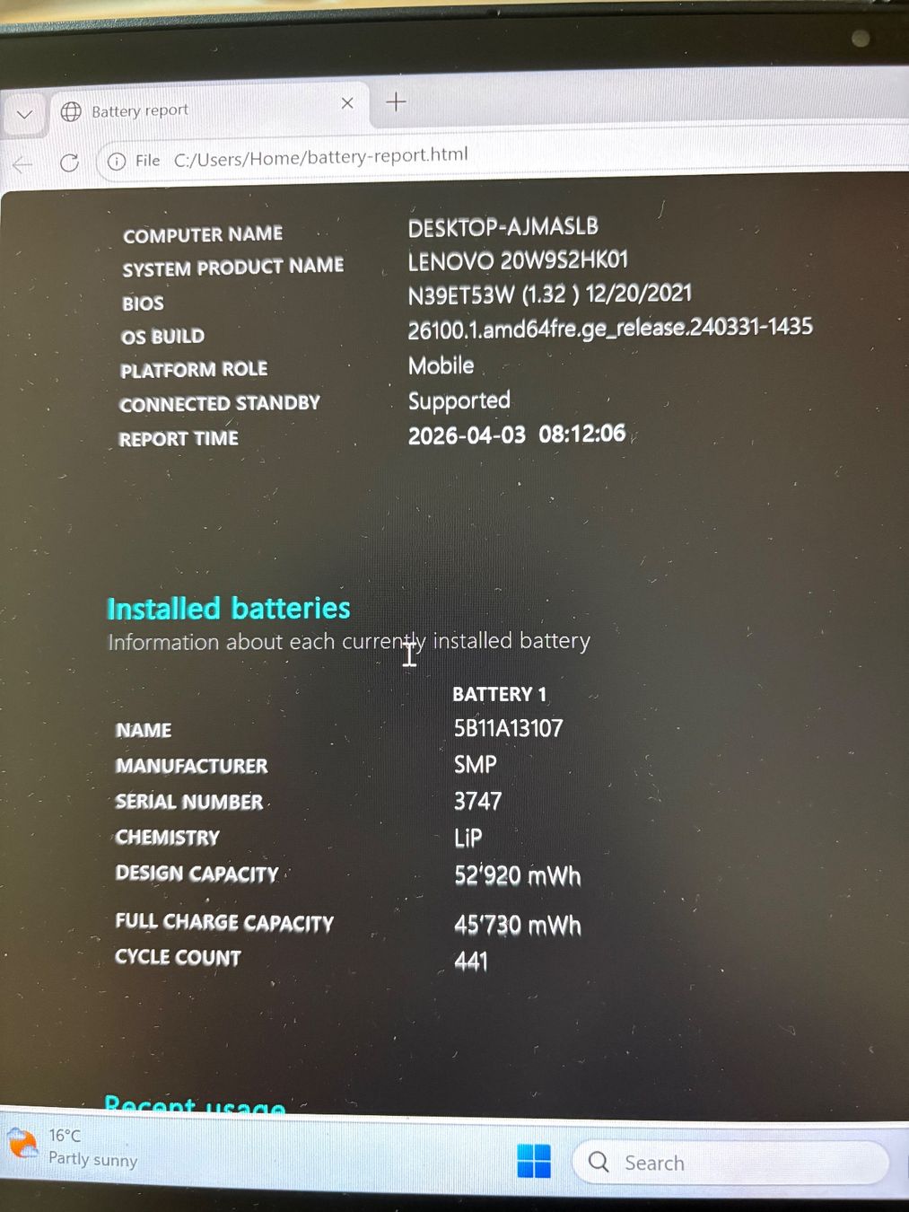 Lenovo Notebook: Lenovo Thinkpad x13 – Usato da Höri venduto da Binary_tech_ch 4