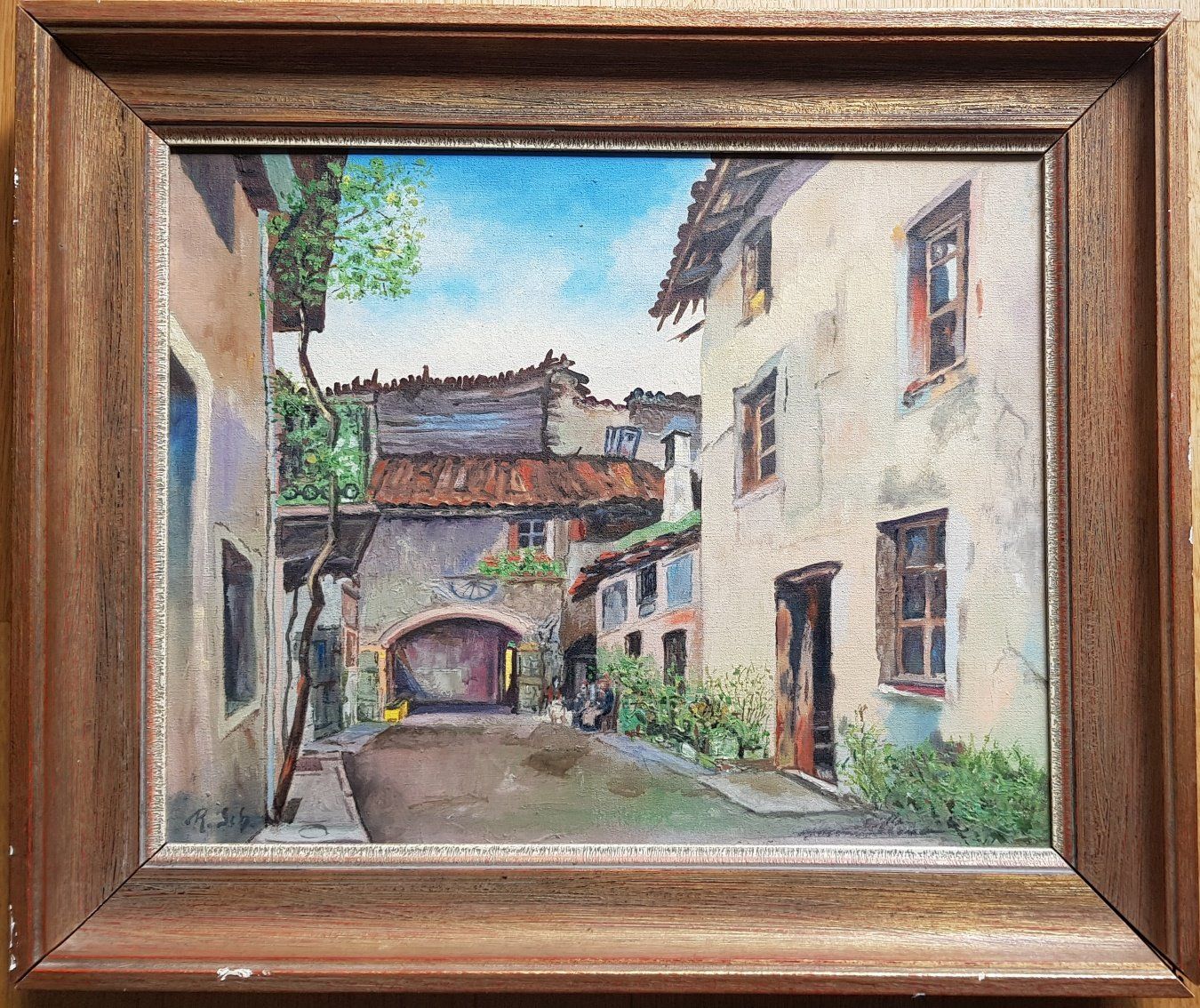 Dipinti: Melide Tessin  -  Rud. Schlatter   -   -    Schweizer Kunst – Usato da Horw venduto da Kunstreich7 3