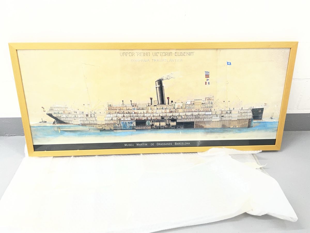 Grafica & Litografie: Vintage ship | Museu maritim Barcelona – Usato da Horgen venduto da NathaOli