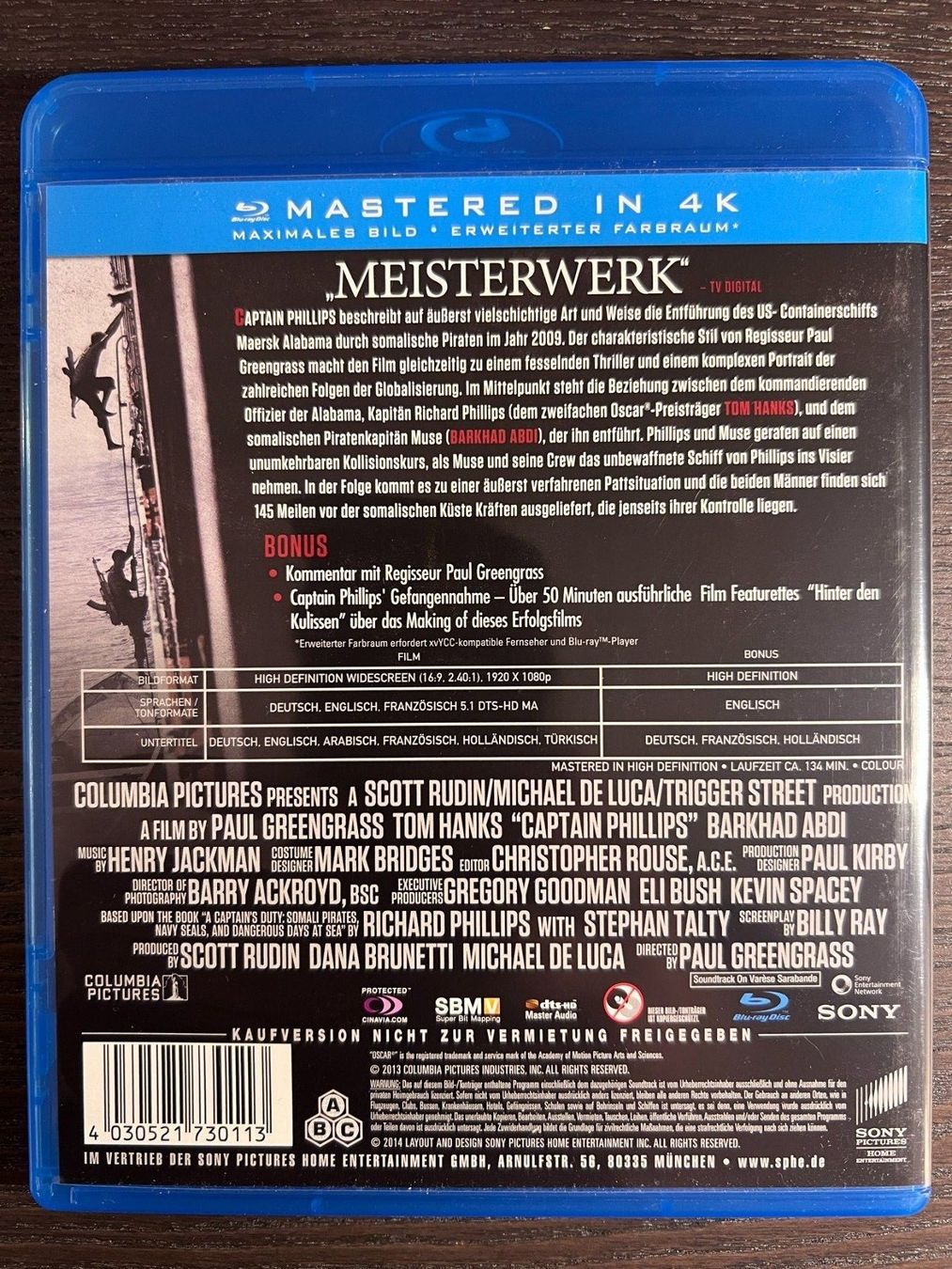 Tutti i DVDs: Captain Phillips – Usato da Zürich venduto da Blu-ray_ZH 1